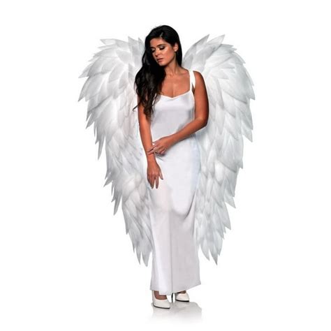 angel wings adults|Underwraps Costumes White Full Length Angel Wings Adult.